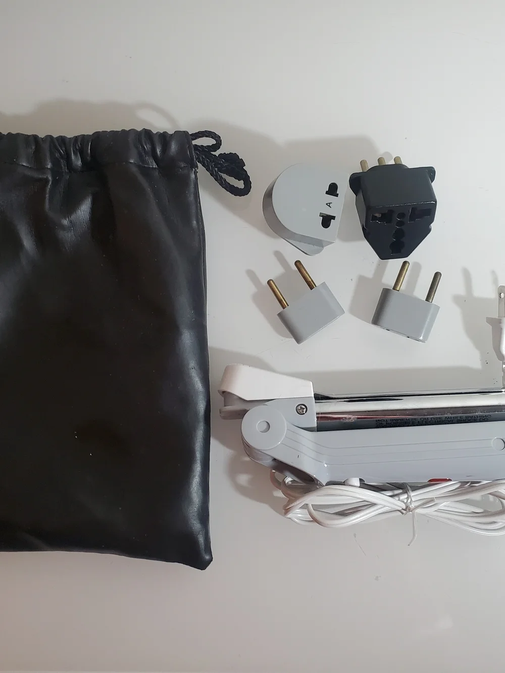 Franzus Travel Smart Compact Curling Iron for International Travel Foldable EUC